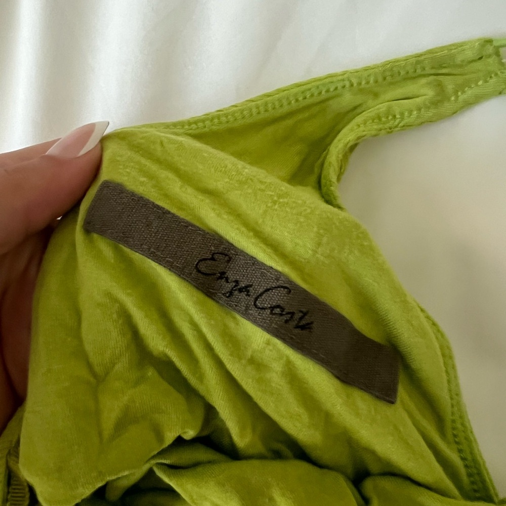 Enza Costa Lime Green Halter Maxi Dress - Picture 5 of 6